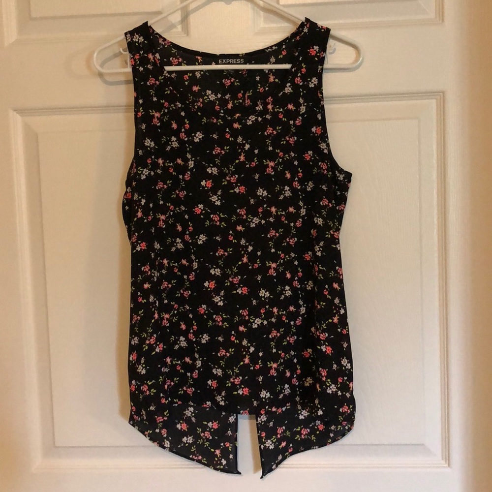 Express Open Back Sleeveless Top